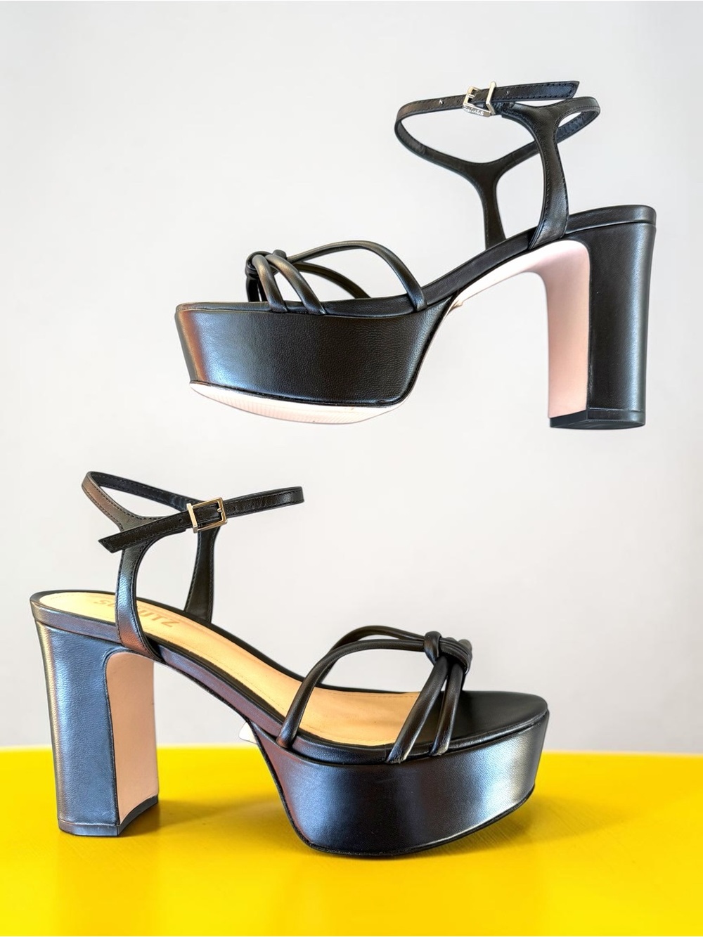 SCHUTZ Kelsie Platform Sandals in black.
Size 7.5B - Picture 9 of 13